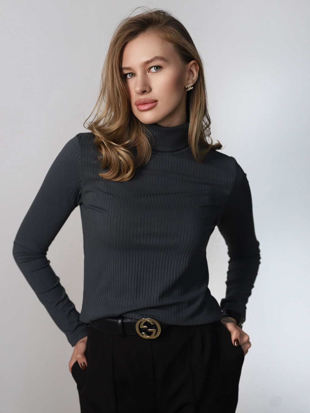 Водолазка женская с горлом КВ200 Графит от фабрики Спортсоло