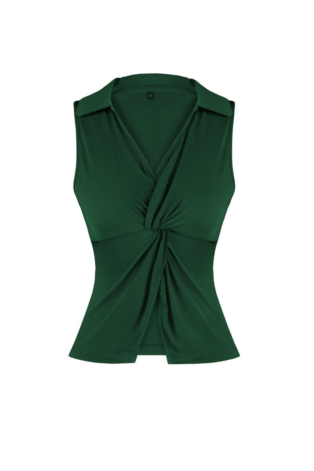 Trendyolmilla Bordo Fitted/Vucuda Oturan Polo Yaka Esnek Orme Bluz TWOSS24BZ00085  фото 37