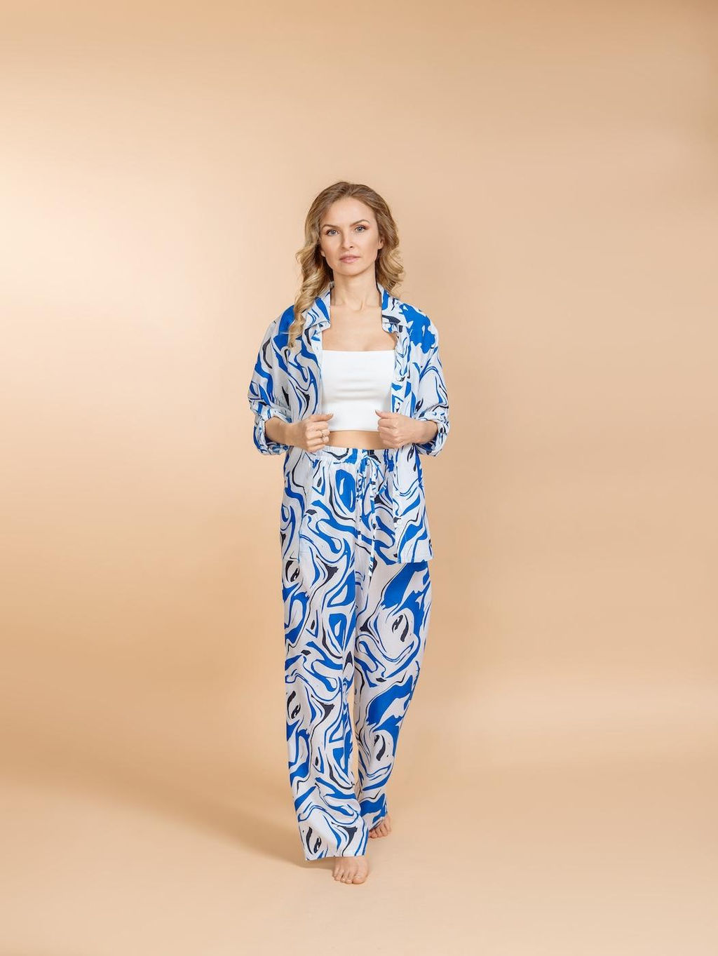 Брючный костюм (вискоза) №25-466-5 (Лето 2025)