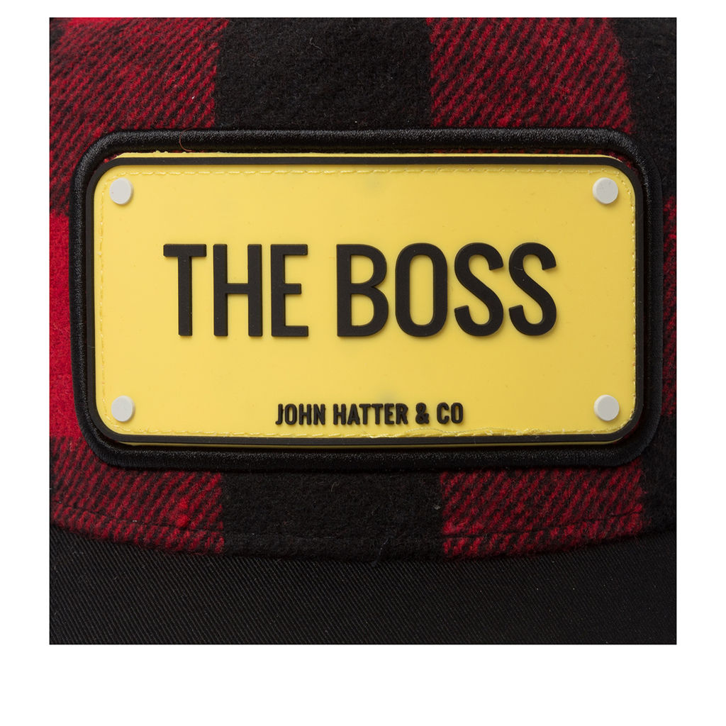 Бейсболка JOHN HATTER арт. R-1126-U00 The Boss Chequered (красный / черный)  фото 4