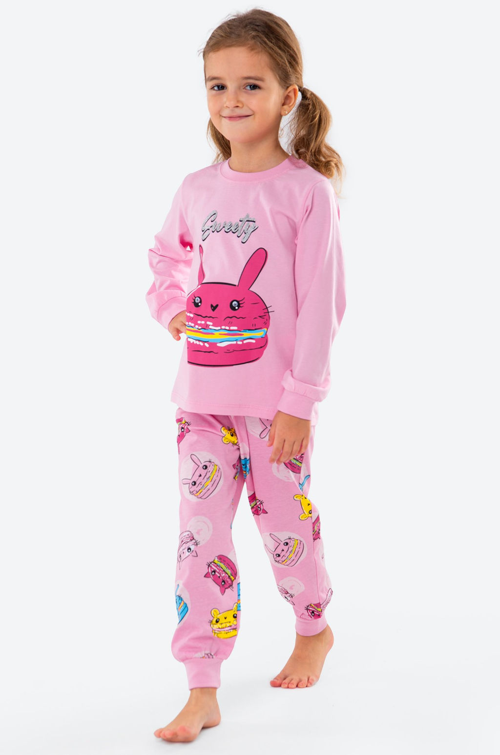Хлопковая пижама для девочки Bonito  фото 5