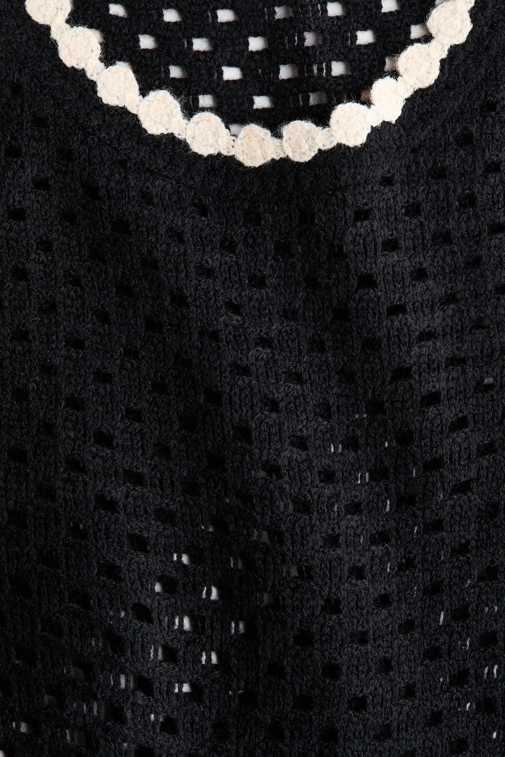 Crochet-look hole-knit top - H&m фото 6
