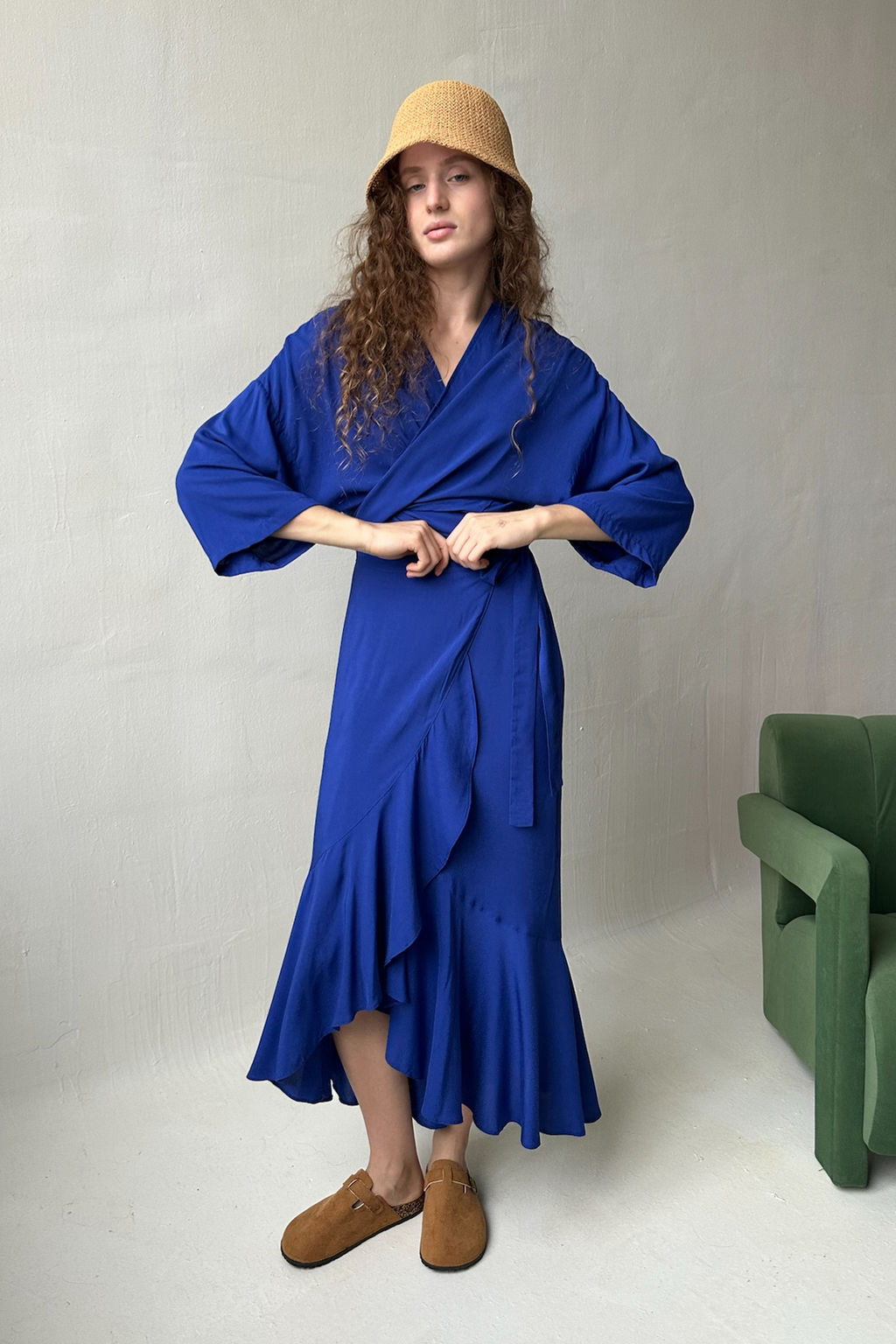 Юбка женская EASY035/01/Васильковый