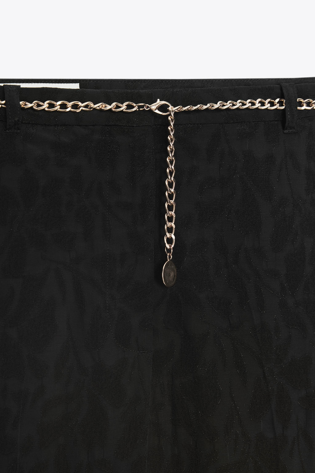 JACQUARD TROUSERS WITH CHAIN BELT - Zara фото 7
