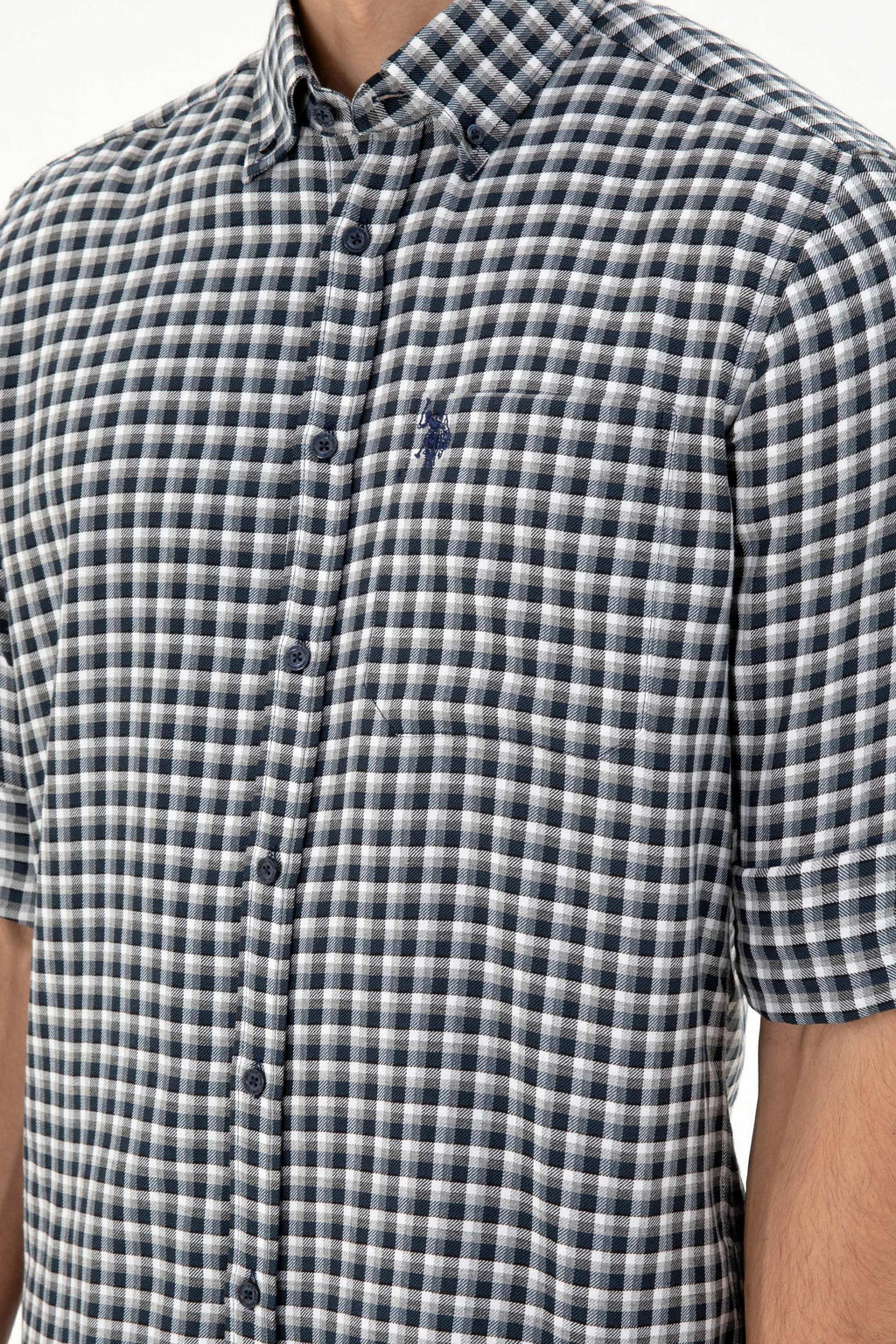 Мужская темно-синяя рубашка с длинным рукавом Неожиданная скидка в корзине - U.s. polo assn фото 7