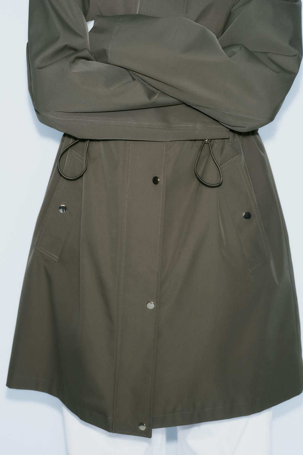 LONG TECHNICAL FABRIC JACKET - Zara фото 3