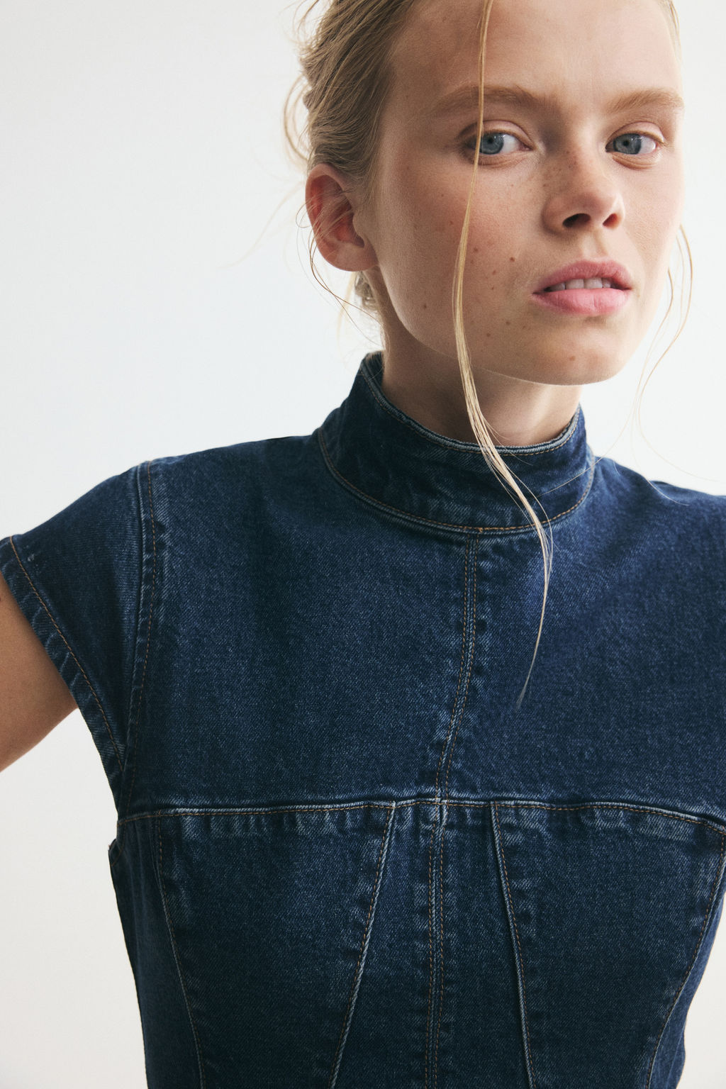 Vestido denim con falda acampanada - H&m фото 5