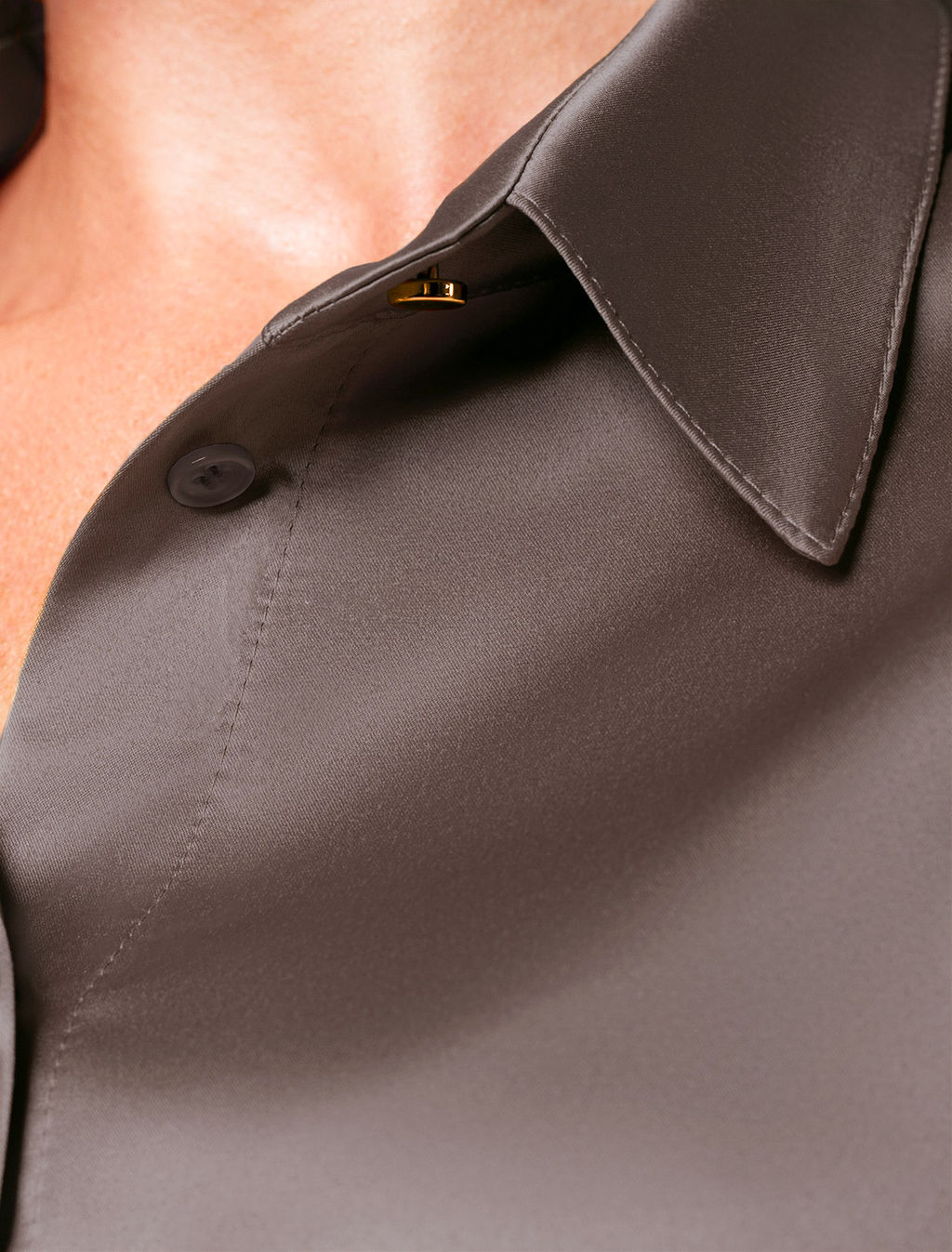 VILATTE / Блузка из струящегося сатина  фото 2