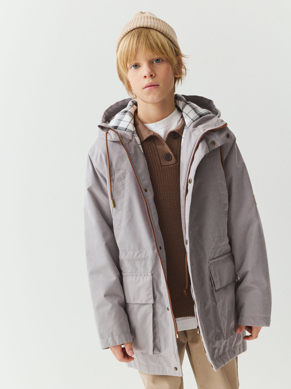 Парка демисезонная "Пепел" 7+