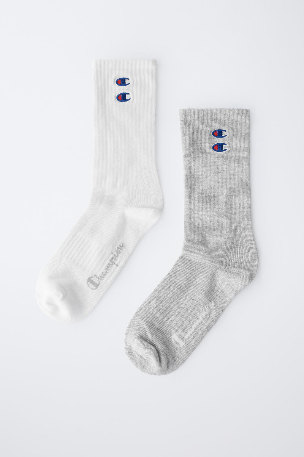 2-PACK OF CHAMPION ® X ZARA LOGO EMBROIDERED SOCKS  фото 4