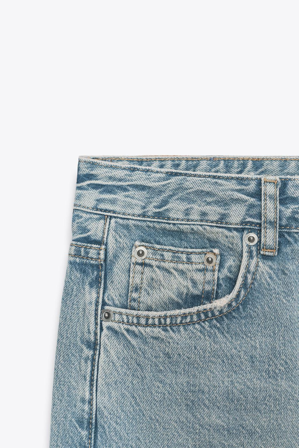 ZW COLLECTION RELAXED MID-WAIST JEANS - Zara фото 3