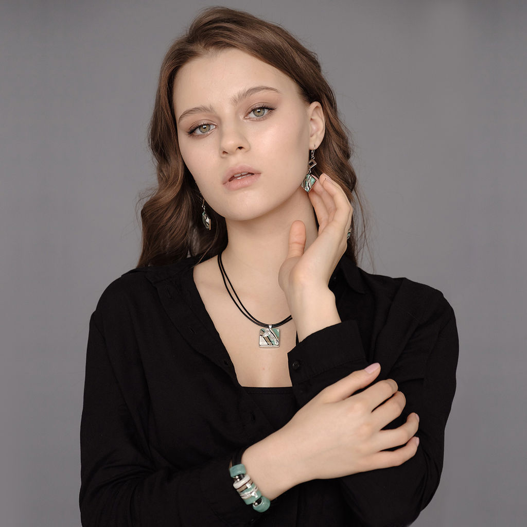 Серьги из муранского стекла ELEGANT ACCENT LS2986