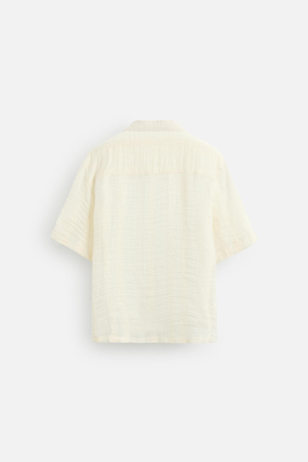 COTTON-LINEN JACQUARD SHIRT - Zara фото 7