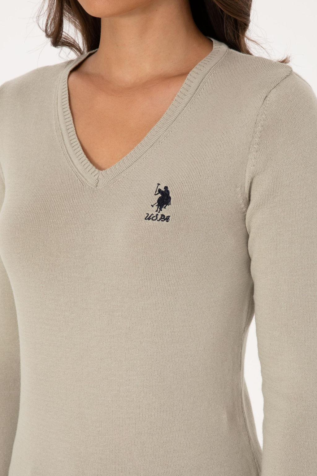 Kad_n A__k Haki V Yaka Basic Kazak - U.s. polo assn фото 7