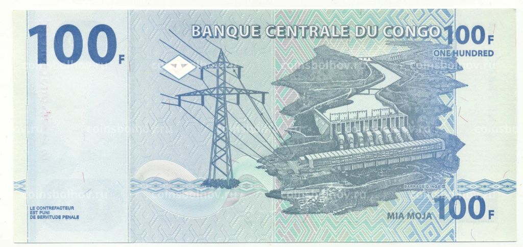100 франков 2013 года Конго