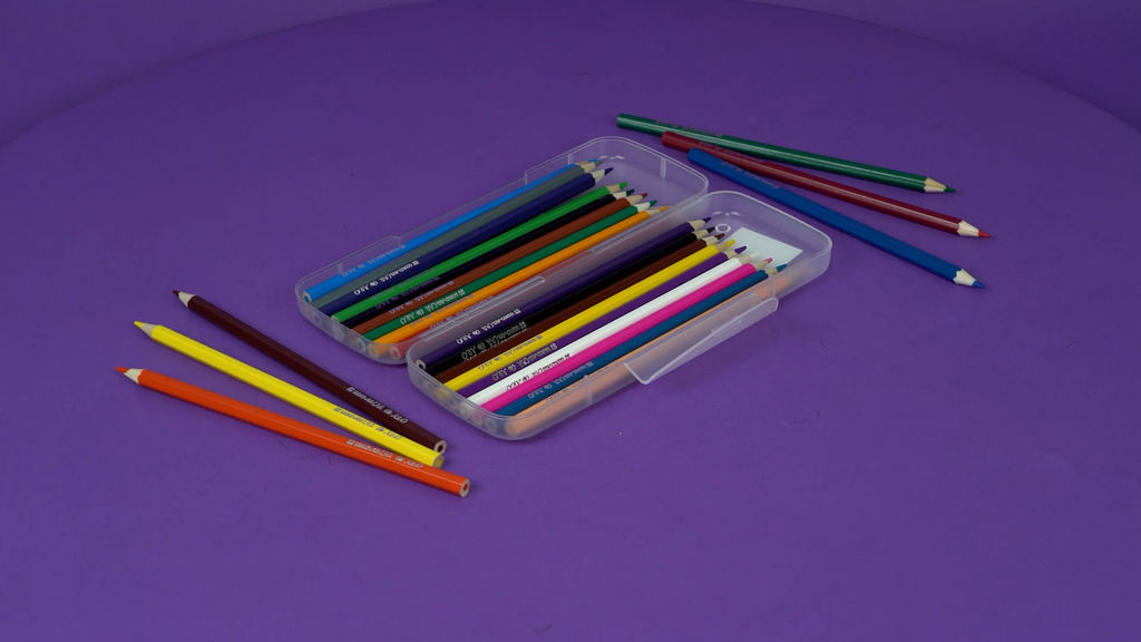 Лео Учись Пенал пластиковый прозрачный PENAL-01 20.5 х 7.5 х 3 см