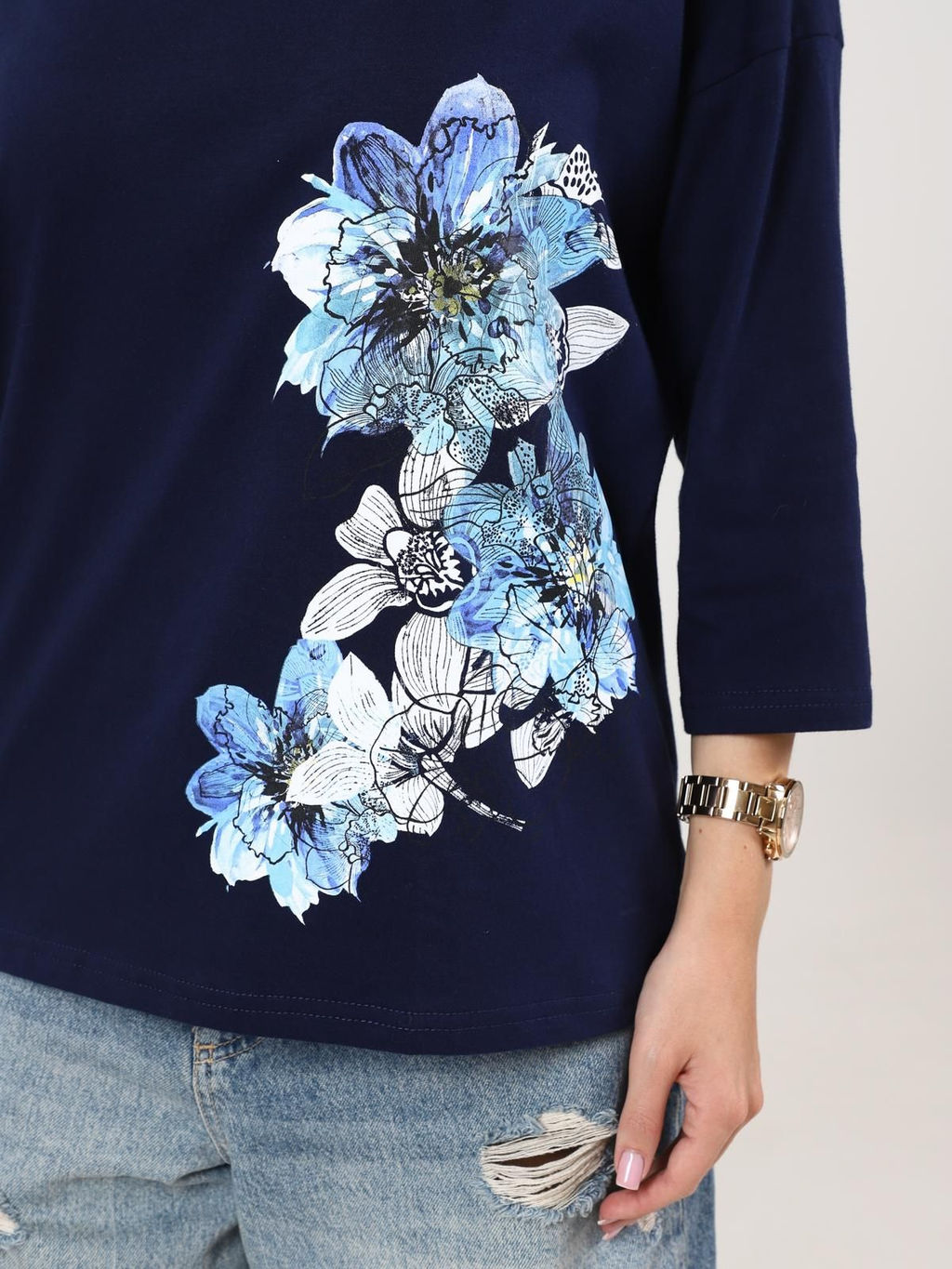 IV-CAPRIZ Мимулус - футболка чернильный