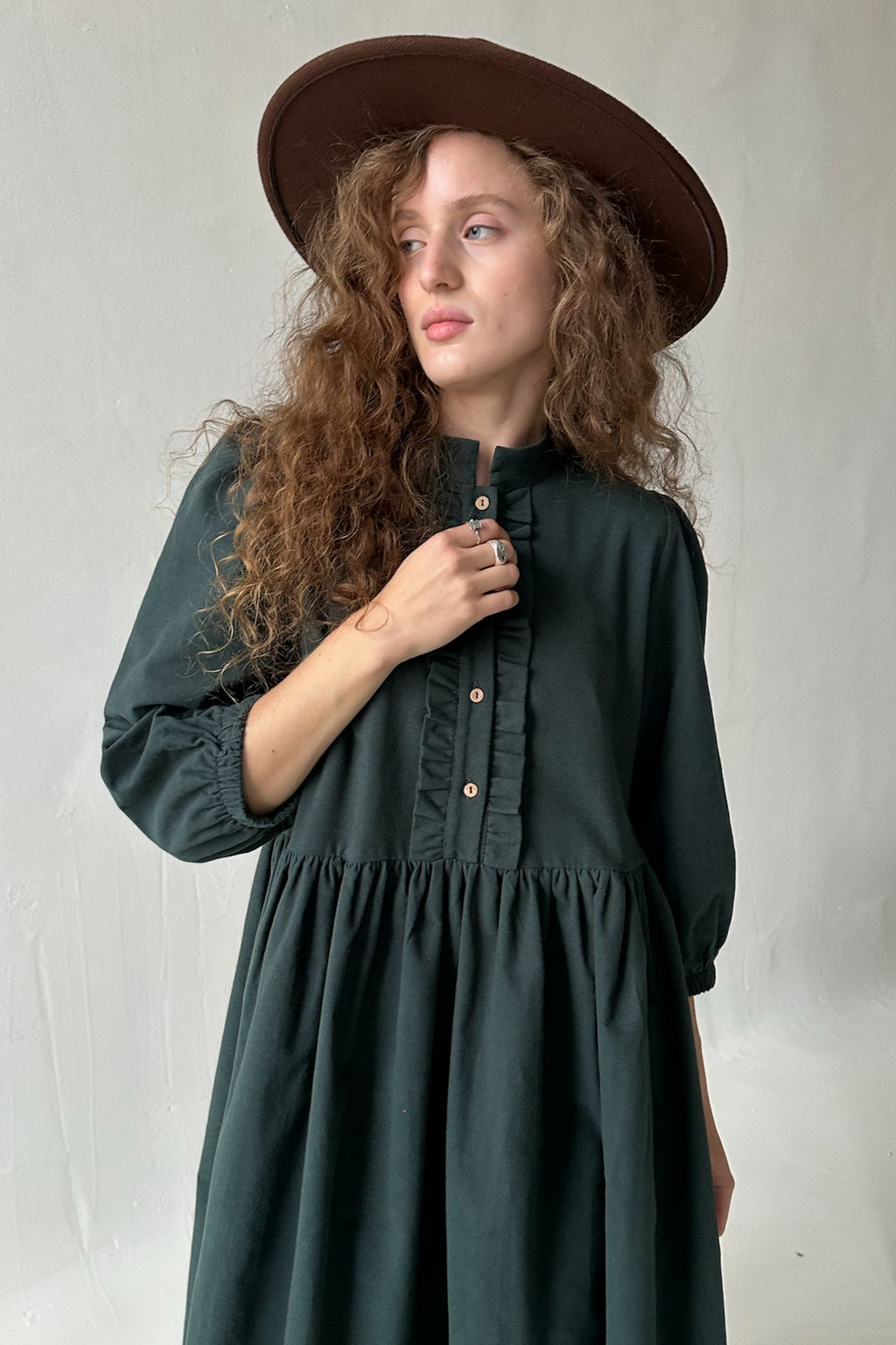 Платье SEPTEMBER104/02/Темно-зеленый