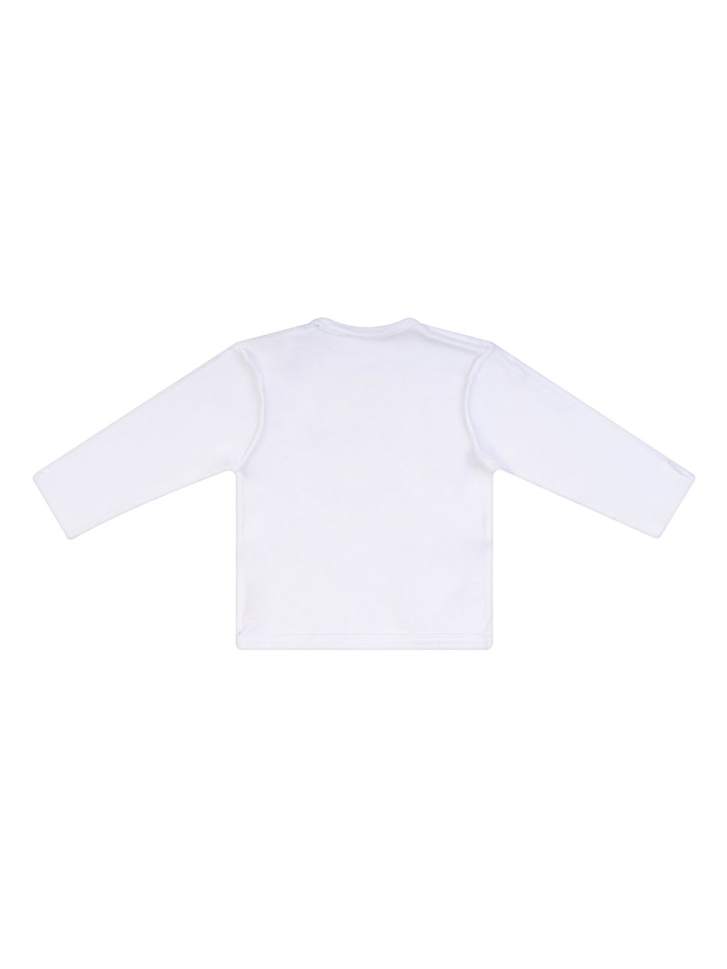 Распашонка ясельная белая Папа+Мама=Чудо 018п (68, 44)