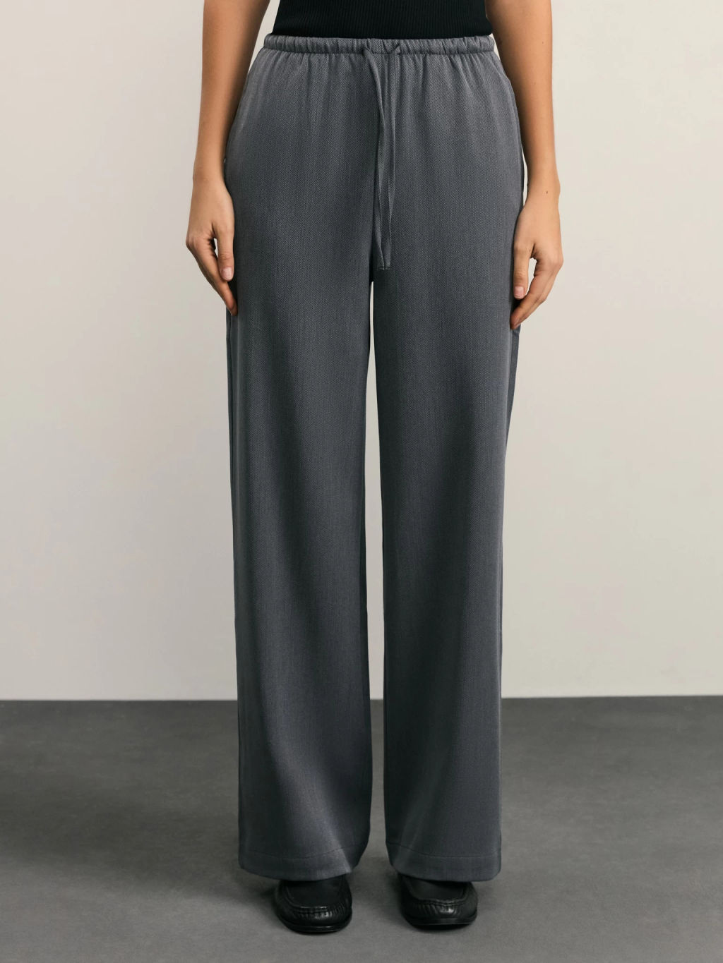 Брюки прямого кроя на кулиске / Zarina  фото 2