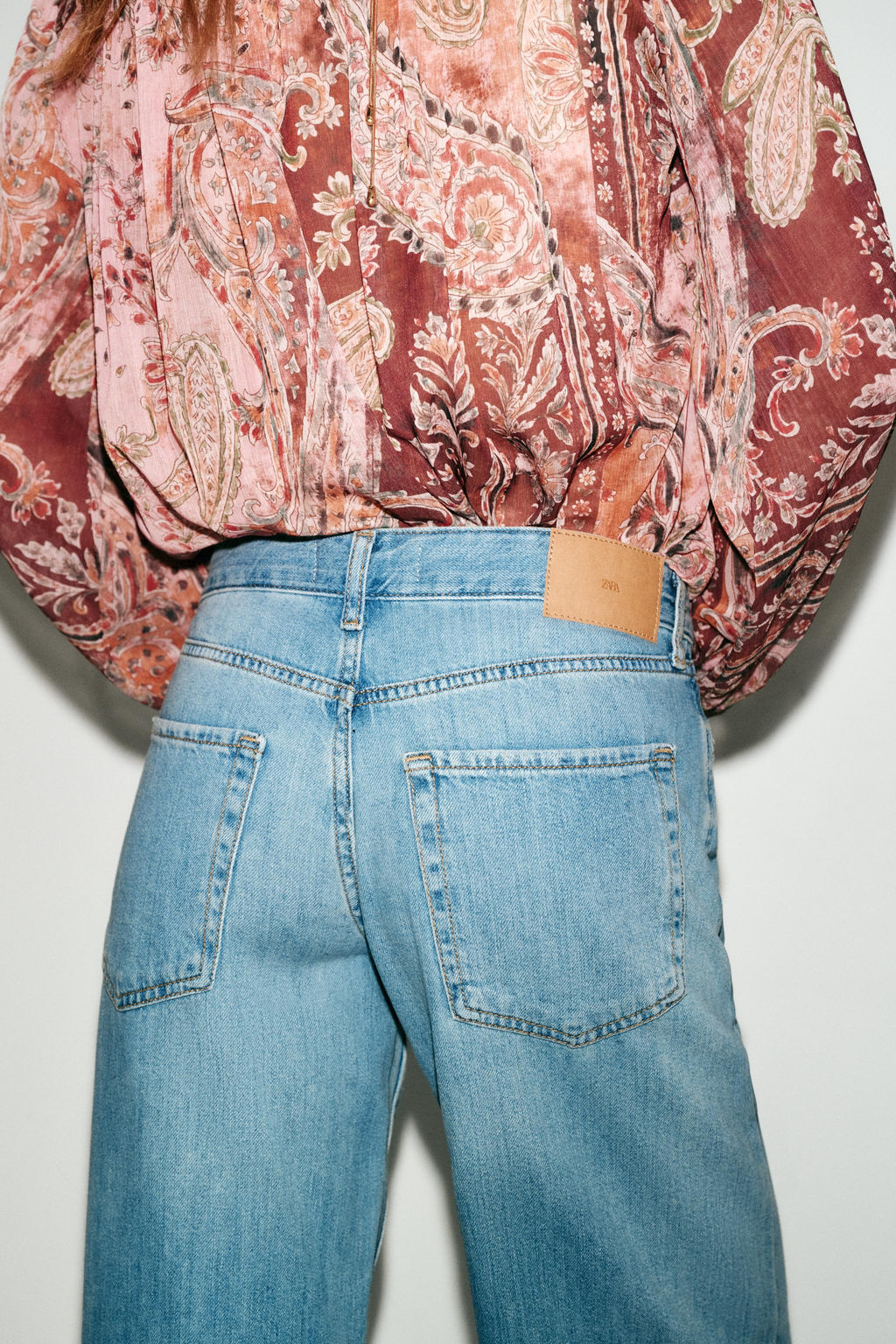 Z1975 WIDE-LEG LOW-RISE JEANS - Zara фото 17