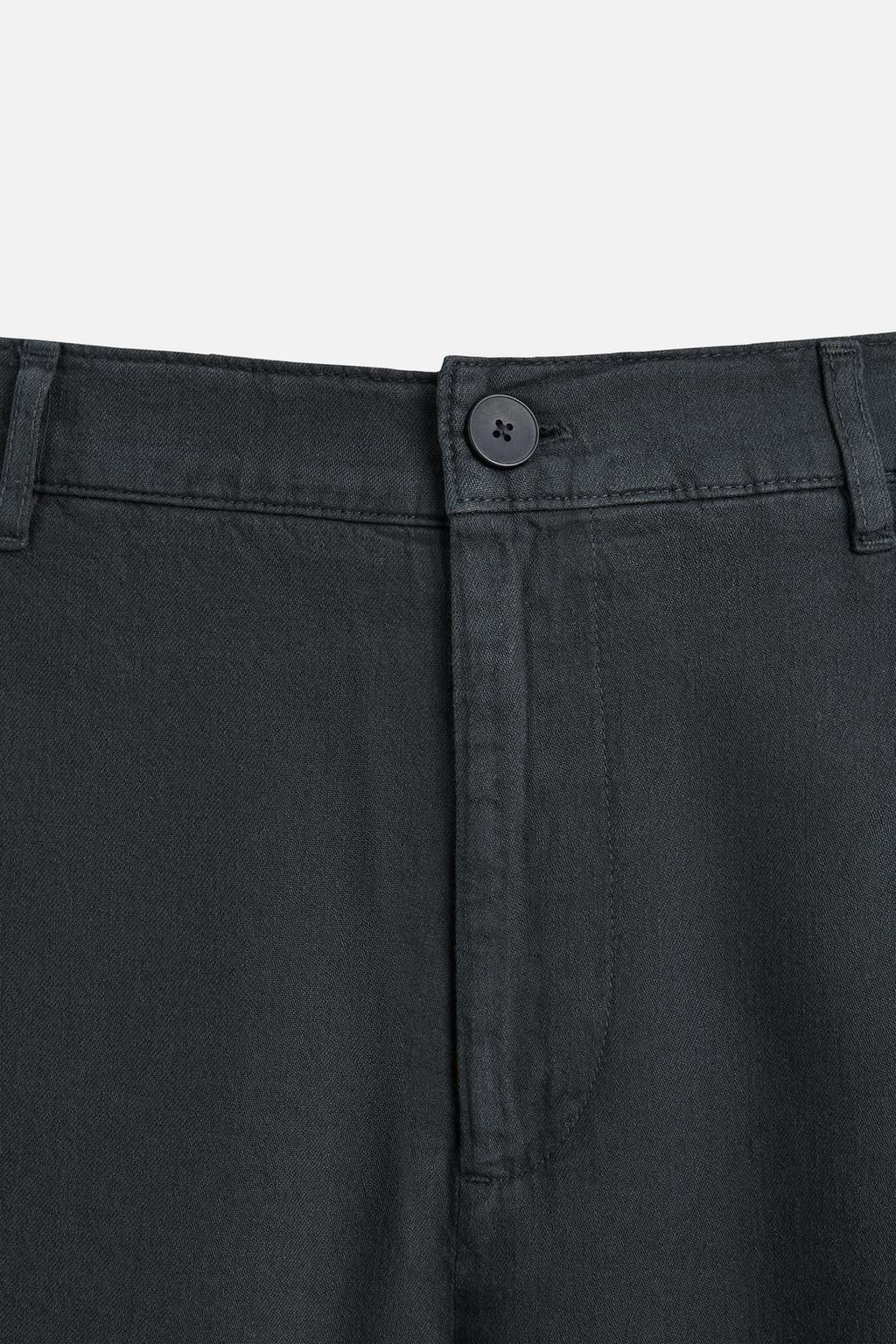 COTTON - LINEN TROUSERS - Zara фото 9