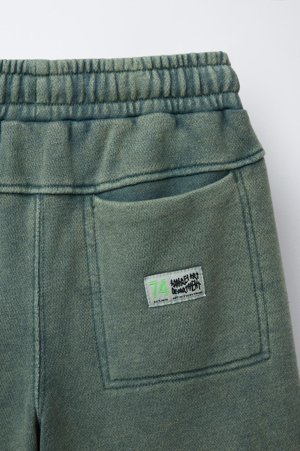 STRAIGHT FIT WASHED BERMUDA SHORTS - Zara фото 4