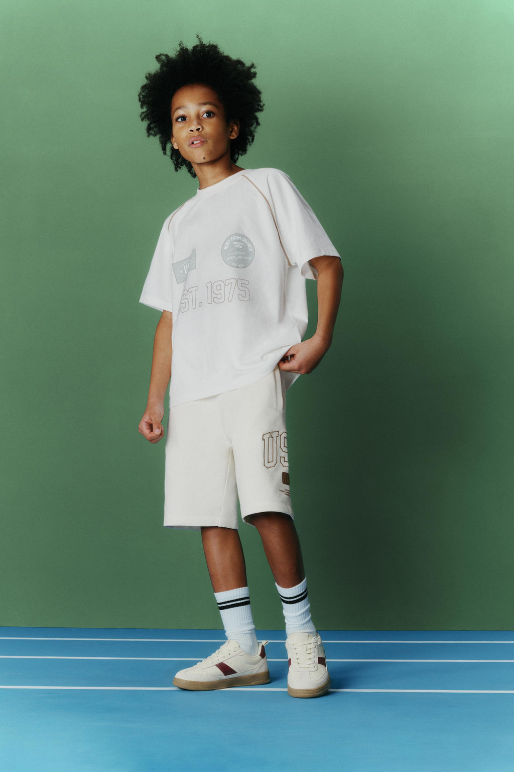 BERMUDA FELPA JOGGING / Crudo