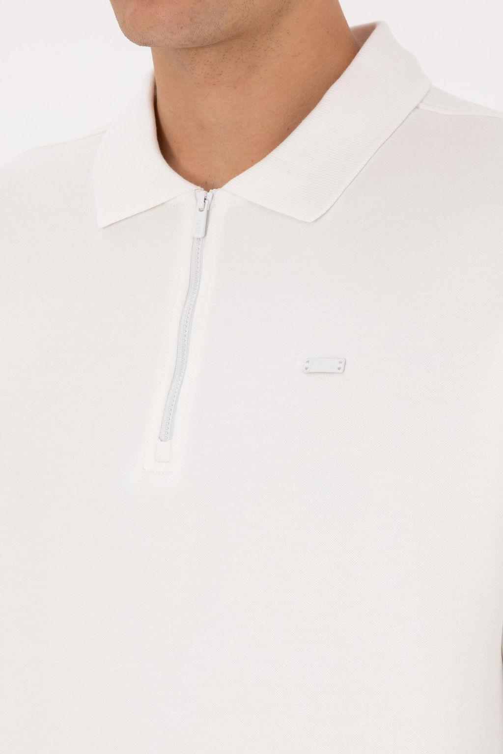 Erkek Beyaz Sweatshirt