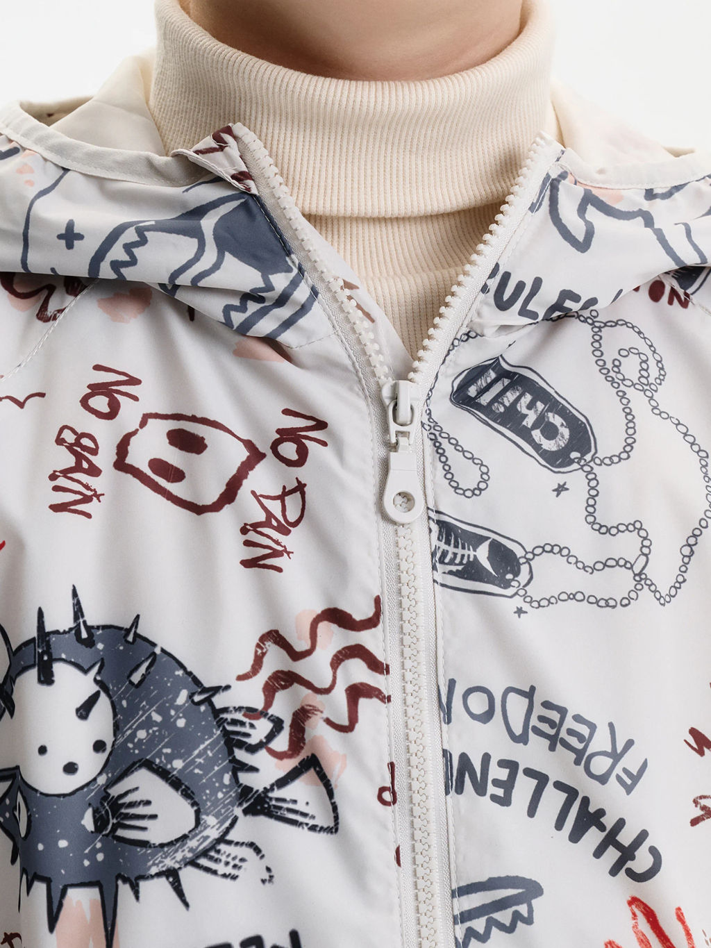 PELICAN, ветровка для мальчиков, Молочный  фото 15