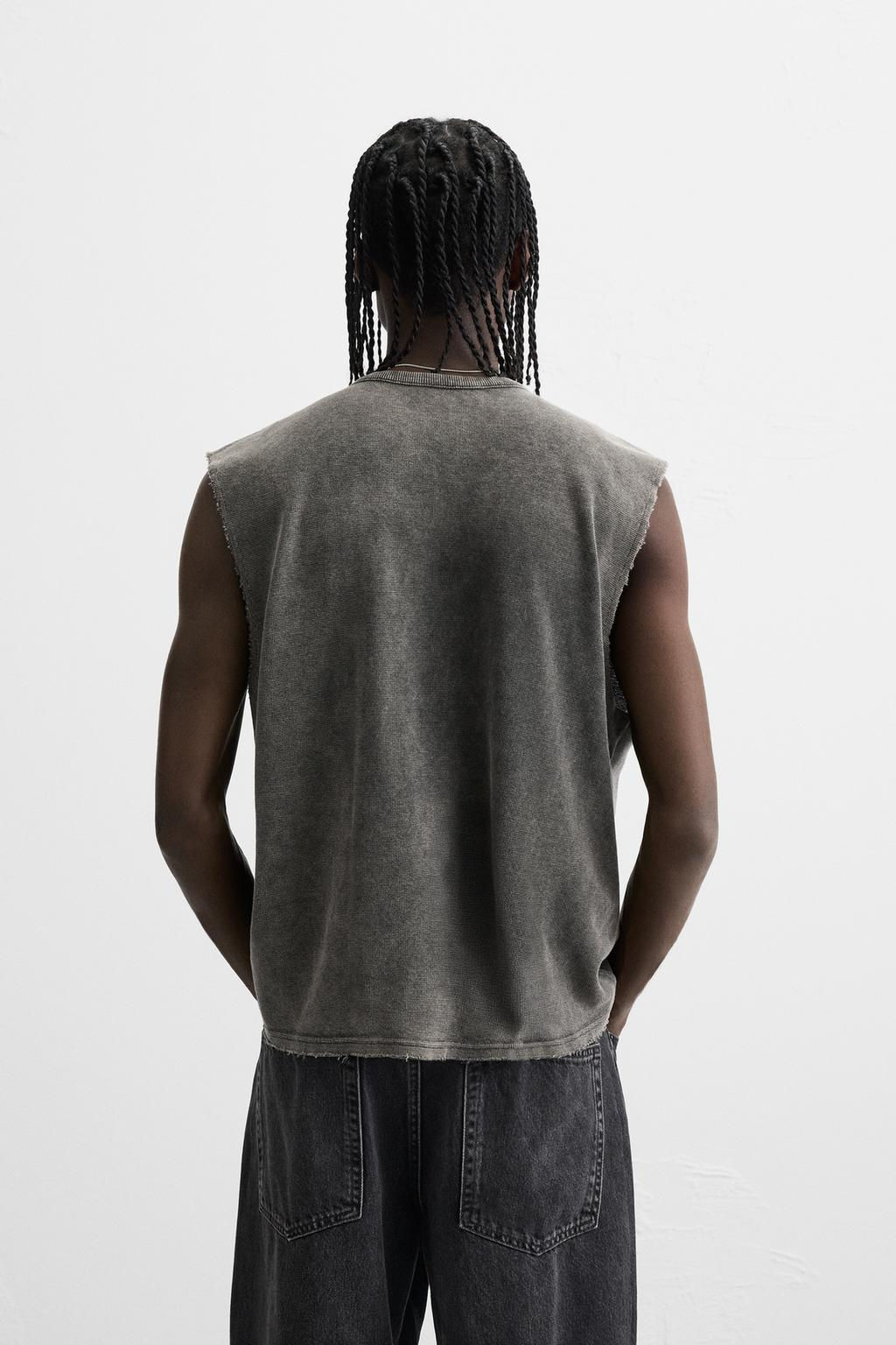 CONTRAST PRINT KNIT T-SHIRT - Zara фото 3