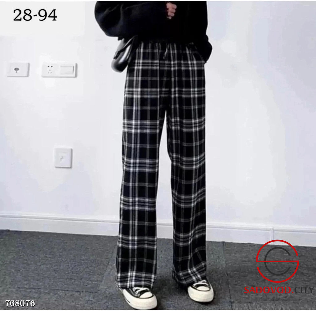Женские спортивные штаны в клетку - Bruno фото 3