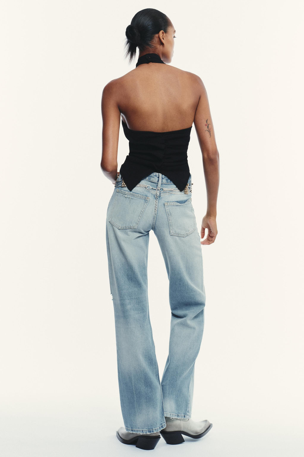 GATHERED KNIT HALTER TOP - Zara фото 5