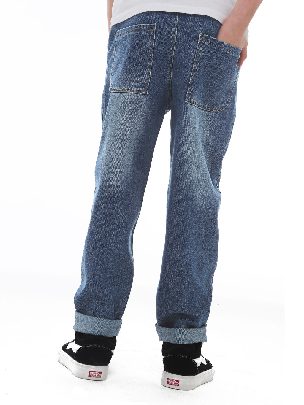 Джинсы-багги для мальчиков - Синий мир фото 2