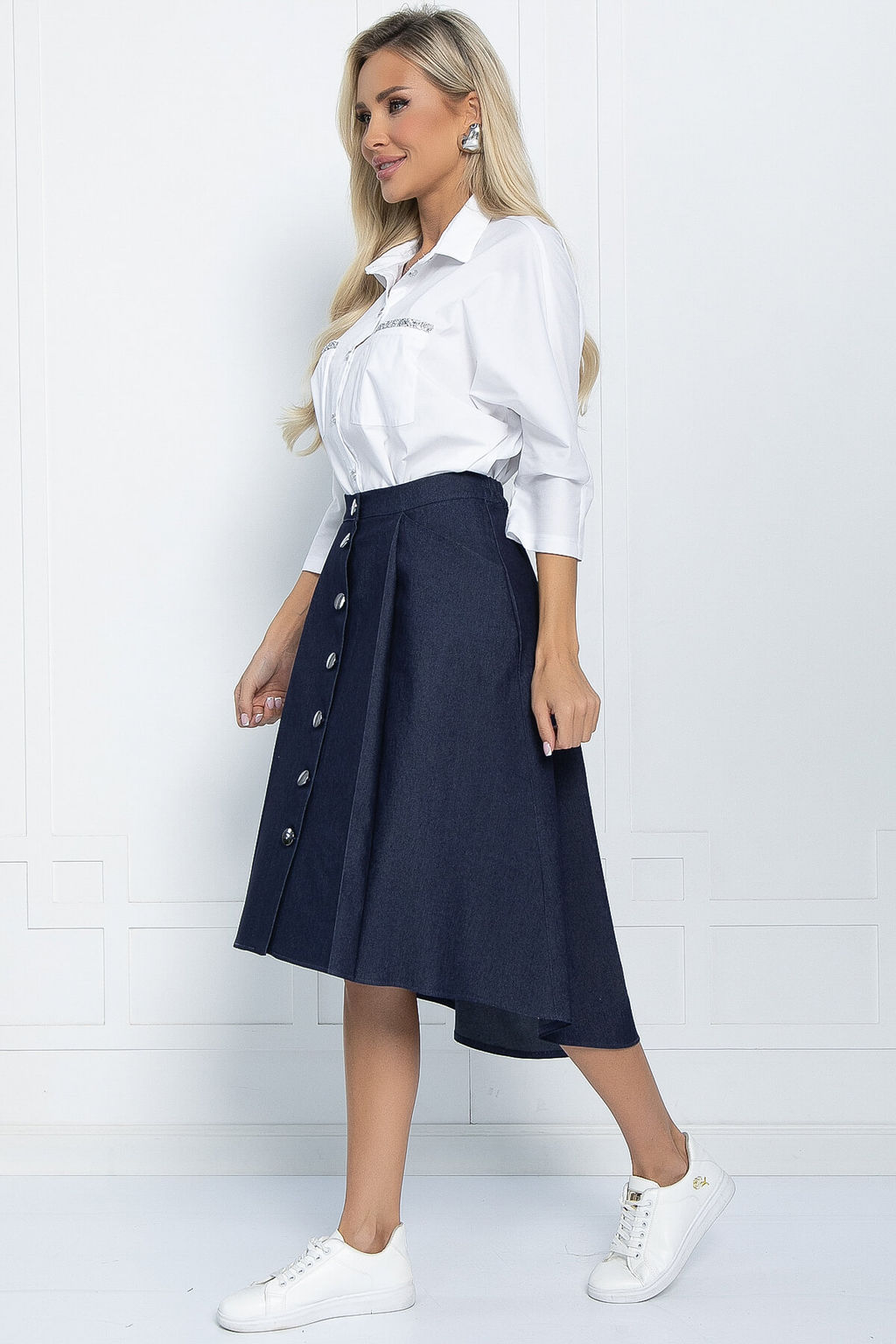 Юбка Севара (синяя) Ю11527 - Lt collection фото 5