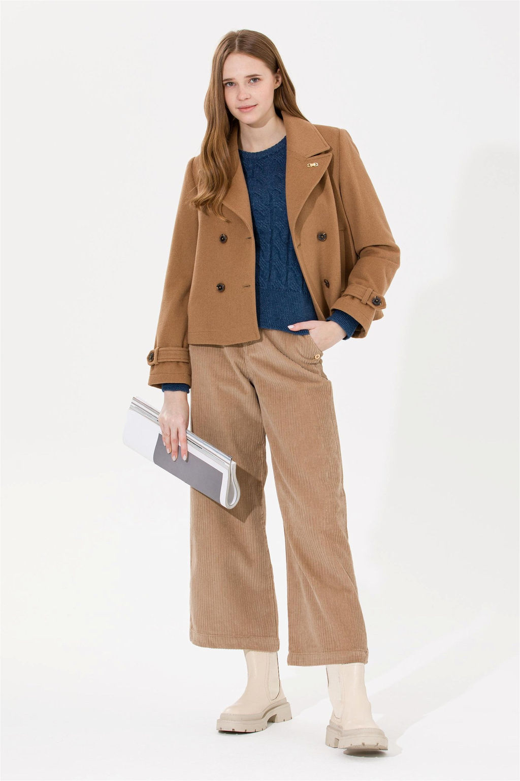 U. S. Polo Assn Женское пальто цвета верблюжьей шерсти - U.s. polo assn фото 8