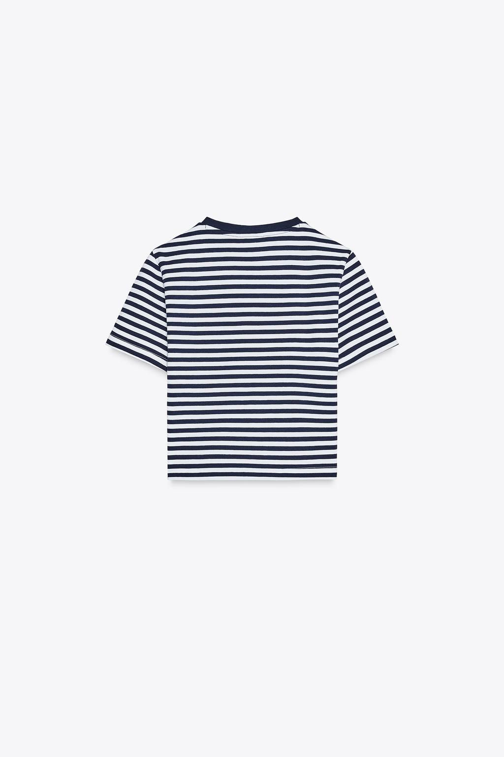 CROPPED STRETCH T-SHIRT - Zara фото 27