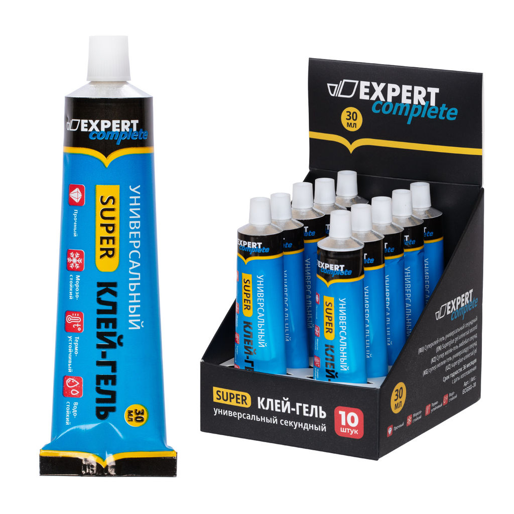 Expert Complete Premier Супер клей-гель 10 шт х 30 г ECGSG-30