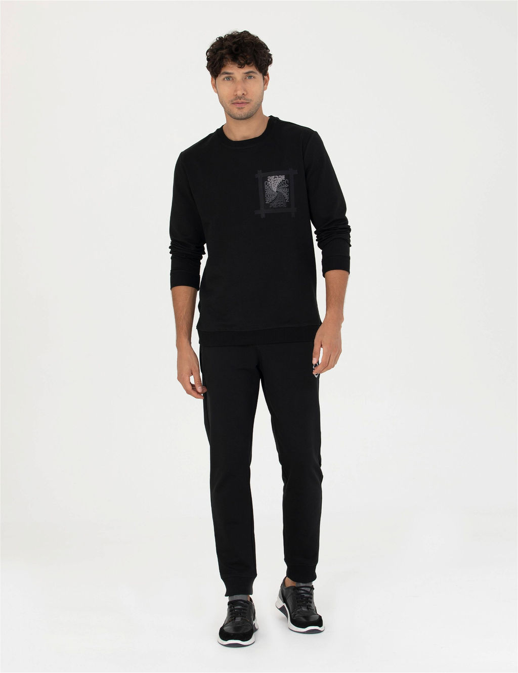 Siyah Sweatshirt - Pierre cardin фото 4