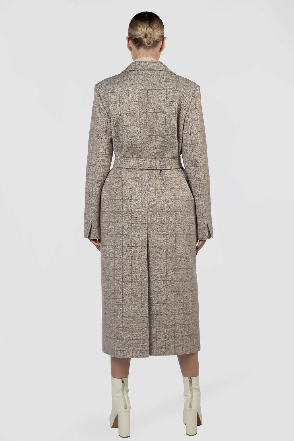 01-12048 Пальто женское демисезонное (пояс) - El podio фото 4