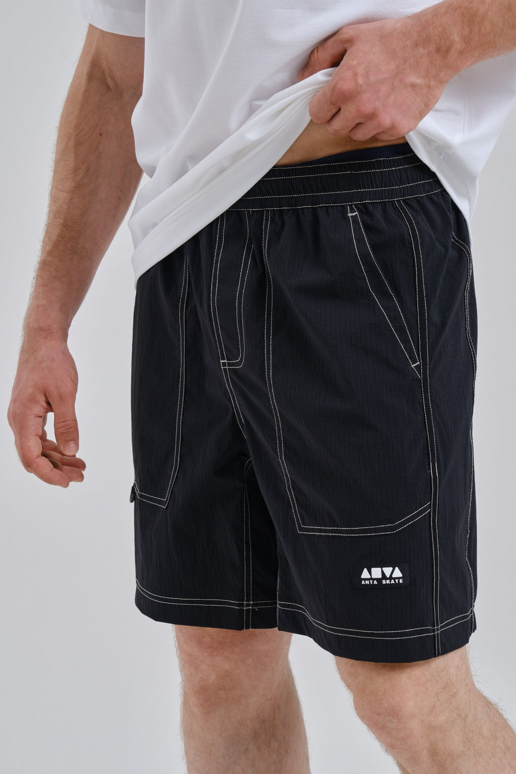 Шорты текстильные Черный - Anta фото 3
