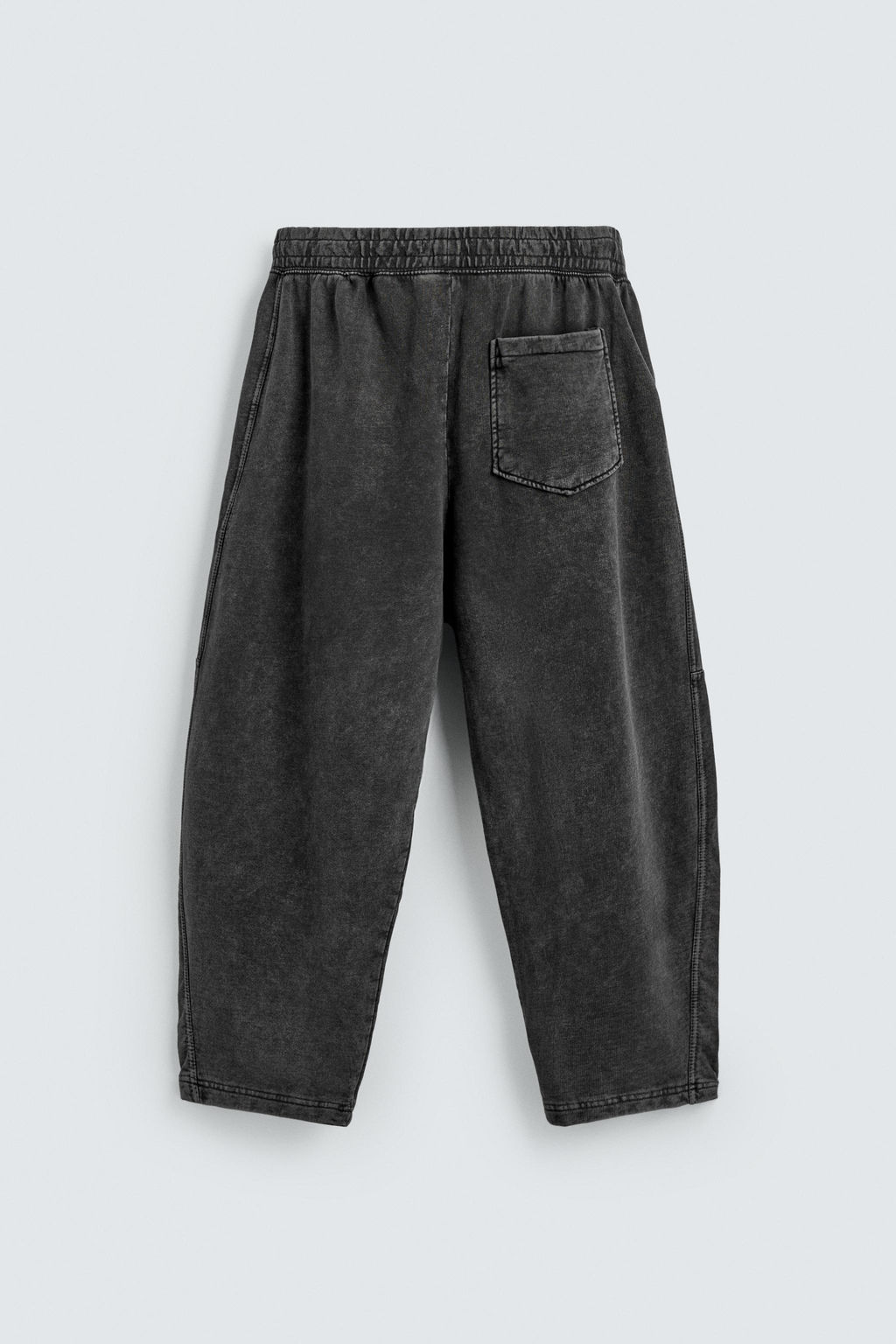 PANTAL?N JOGGER BALLOON FIT LAVADO / Antracita oscuro - Zara фото 8