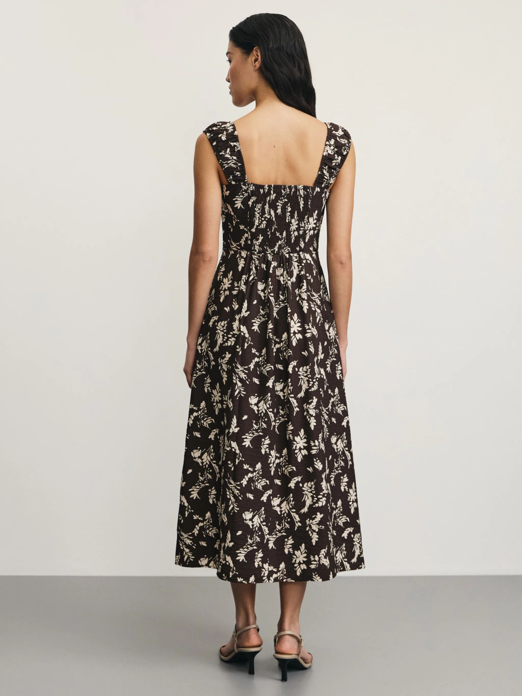 Сарафан из фактурной вискозы с принтом / Zarina  фото 5