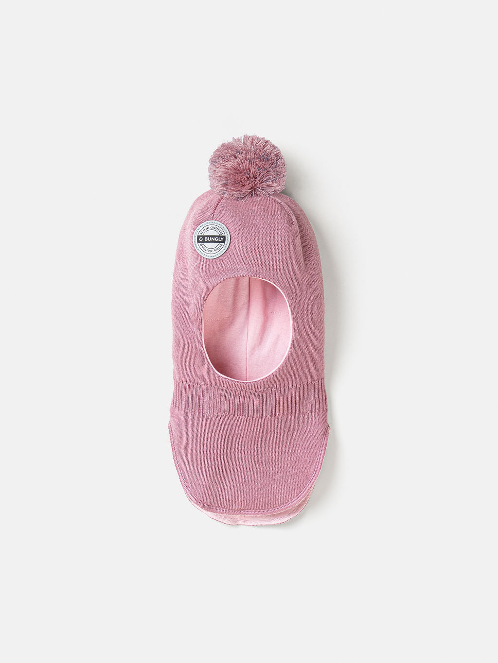 Шлем демисезонный из смесовой шерсти Пудра - Bungly фото 3