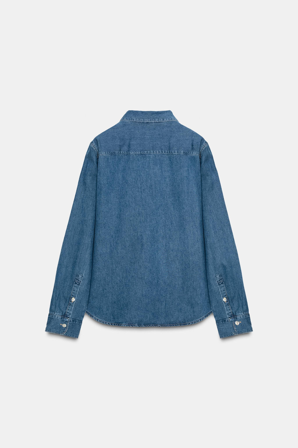 ZW COLLECTION SLIM DENIM SHIRT - Zara фото 4