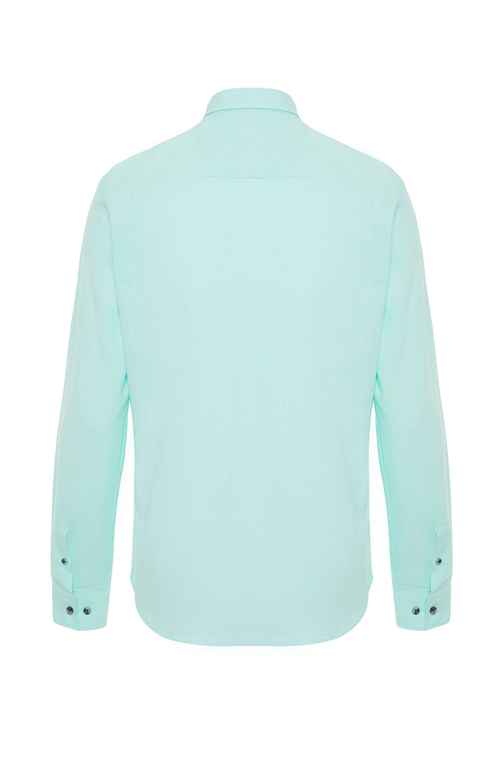 TRENDYOL MAN Koyu Yesil Dugmeli Yaka Apoletli Slim Fit Uzun Kol %100 Pamuklu Keten Gorunumlu Gomlek TMNSS20GO0189 - Trendyolmilla фото 36