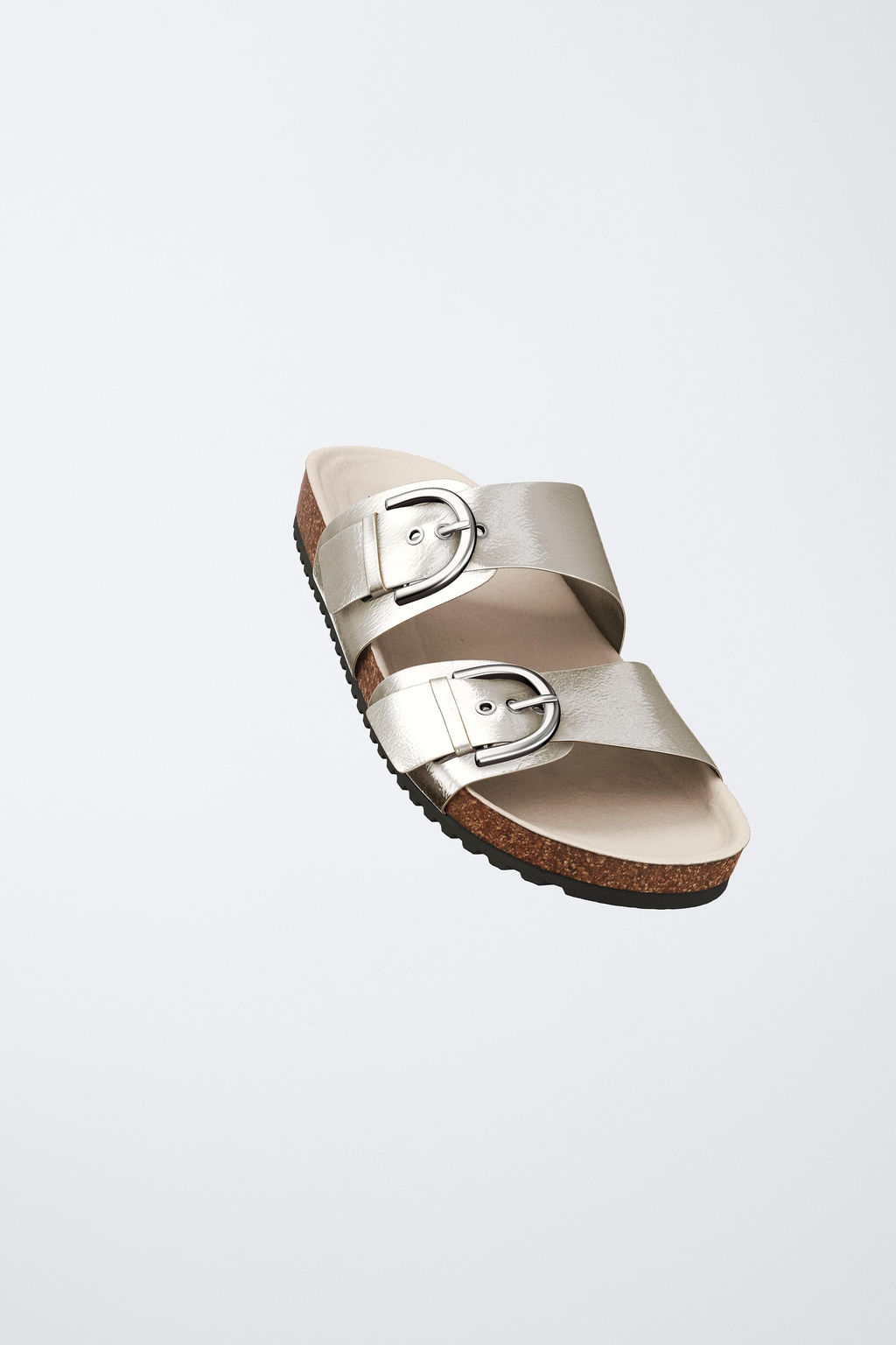 METALLIC BUCKLE SANDALS - Zara фото 2