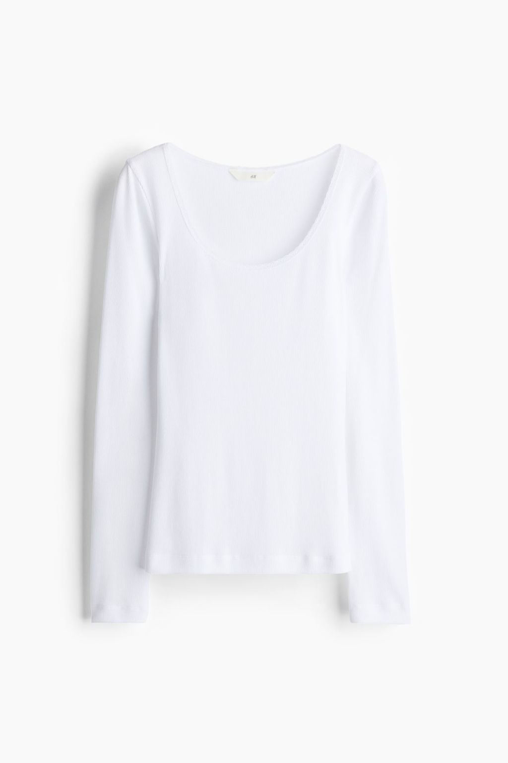 Top de canale con ribete de encaje - H&m фото 4