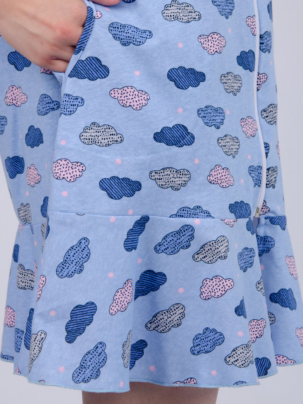 Халат "ХД-15" облака, трикотаж