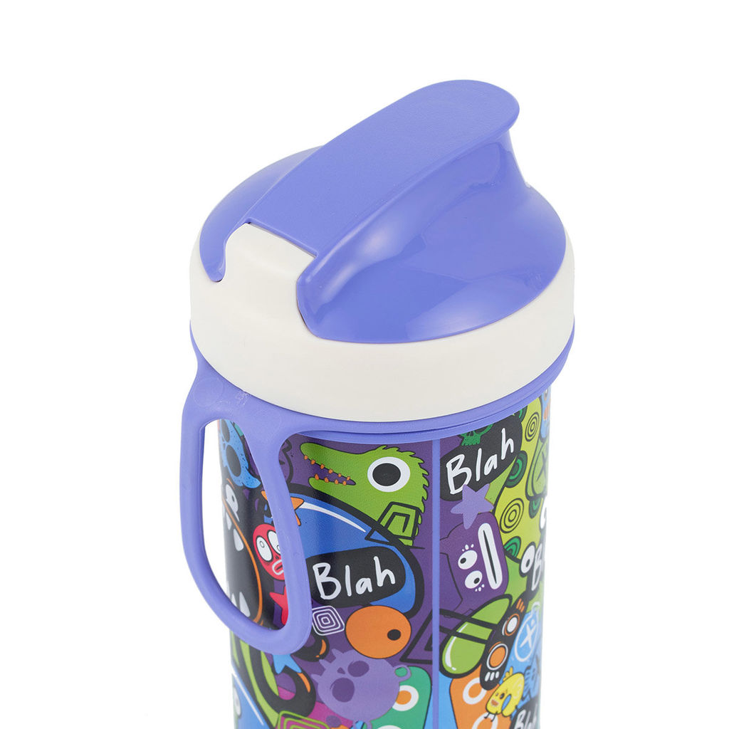 51573 WERNER Бутылка FESTA 400 мл c декором. Цвет: фиолетовый. Материал: полипропилен.  фото 3